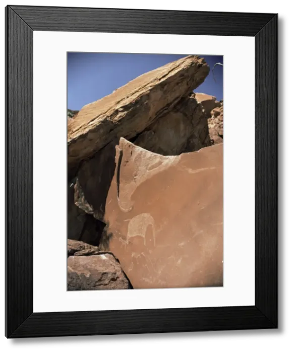 Framed Print : Rock engravings Framed Print : Rock engravings