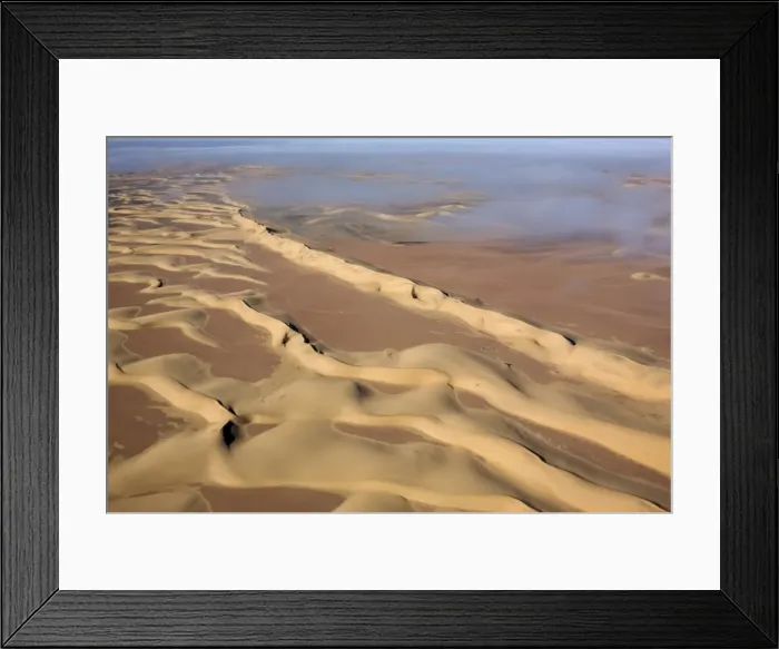 Framed Print : Aerial photo of sand dunes Framed Print : Aerial photo of sand dunes