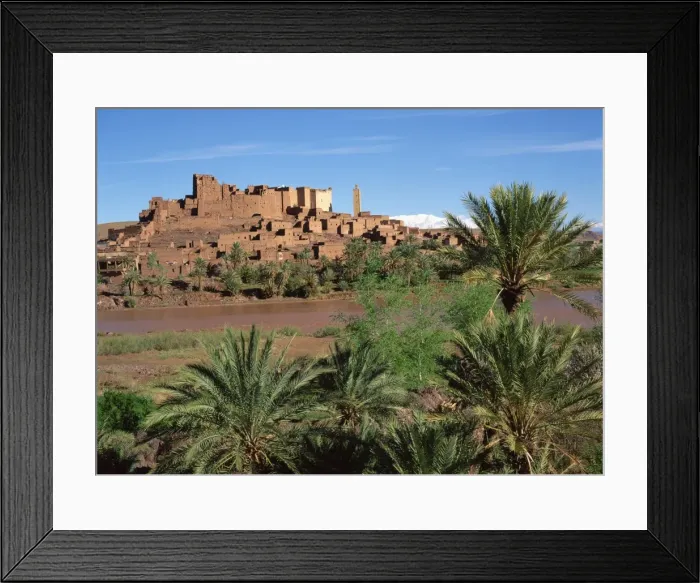 Framed Print : The River Ouarzazate before the Kasbah Tifoultoute Framed Print : The River Ouarzazate before the Kasbah Tifoultoute