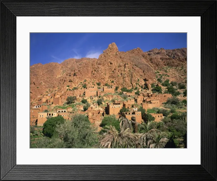Framed Print : Village of Oumesnate and behind Framed Print : Village of Oumesnate and behind