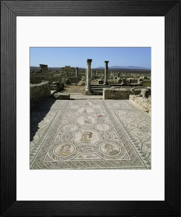 Framed Print : Mosaics from the 3rd century Framed Print : Mosaics from the 3rd century
