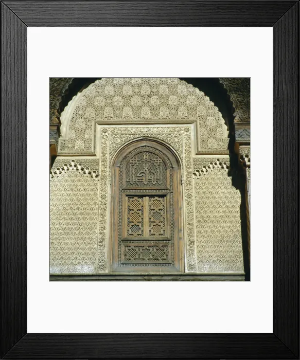 Framed Print : Inside Bou Inania Medrassa Courtyard Framed Print : Inside Bou Inania Medrassa Courtyard