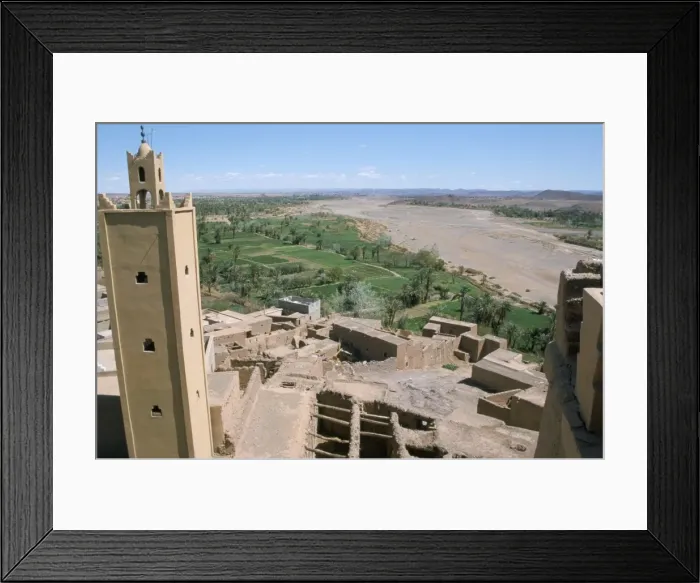 Framed Print : View from roof of Kasbah at Tifiltoute near Ouarzazate Framed Print : View from roof of Kasbah at Tifiltoute near Ouarzazate