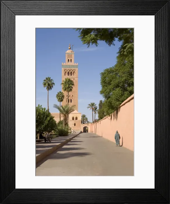 Framed Print : The landmark minaret of the Koutoubia Mosque Framed Print : The landmark minaret of the Koutoubia Mosque