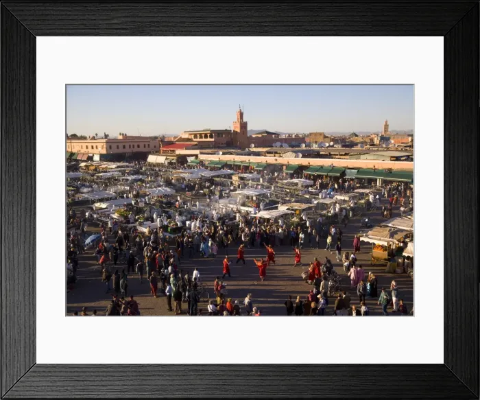 Framed Print : Elevated view over the Djemaa el-Fna Framed Print : Elevated view over the Djemaa el-Fna