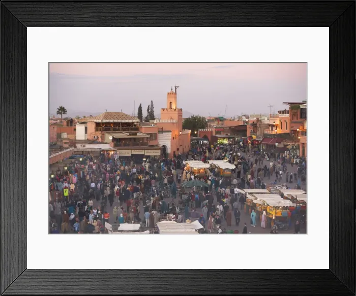 Framed Print : Elevated view over the Djemaa el-Fna Framed Print : Elevated view over the Djemaa el-Fna