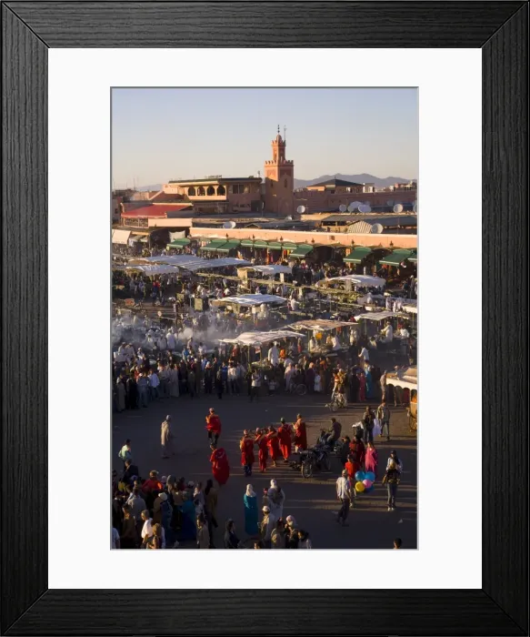 Framed Print : Food stalls in the evening Framed Print : Food stalls in the evening
