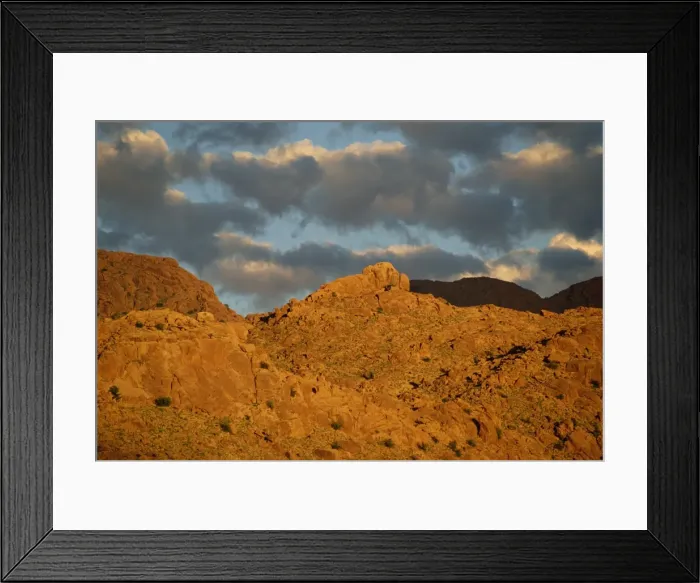 Framed Print : Dusk light on mountains Framed Print : Dusk light on mountains