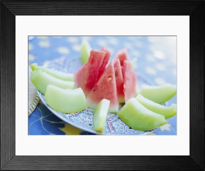 Framed Print : Slices of melon Framed Print : Slices of melon