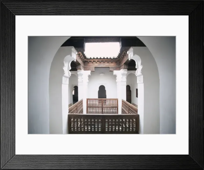Framed Print : Room inside Ben Youssef Medersa Framed Print : Room inside Ben Youssef Medersa