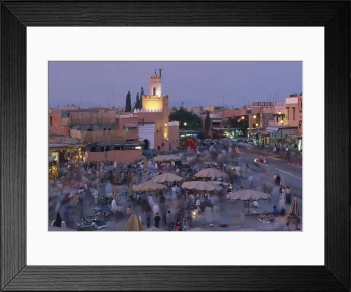 Framed Print : Djemaa el Fna at dusk Framed Print : Djemaa el Fna at dusk