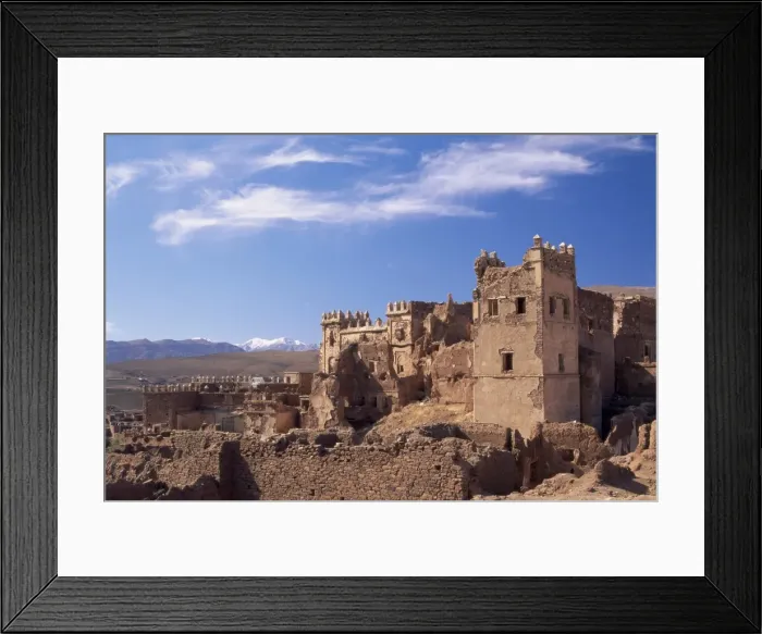 Framed Print : Ruins of Glaoui kasbah at Telouet Framed Print : Ruins of Glaoui kasbah at Telouet
