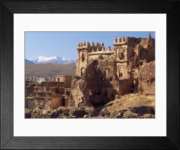 Framed Print : Ruins of Glaoui kasbah at Telouet Framed Print : Ruins of Glaoui kasbah at Telouet