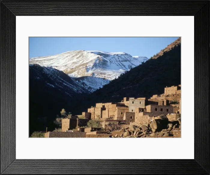 Framed Print : Berber village in Ouarikt Valley Framed Print : Berber village in Ouarikt Valley