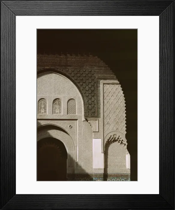 Framed Print : Mouldings over arched doorway Framed Print : Mouldings over arched doorway