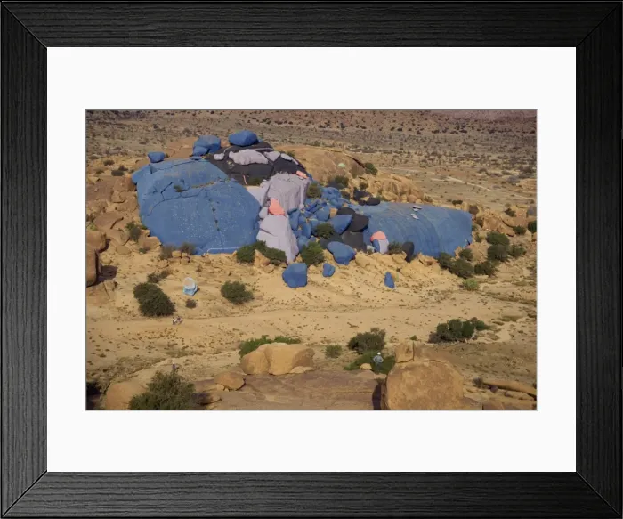 Framed Print : Painted rocks by the artist Framed Print : Painted rocks by the artist