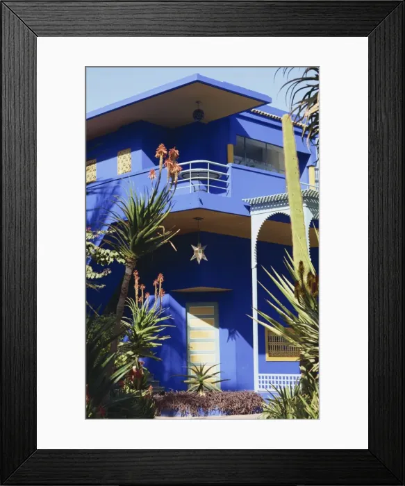 Framed Print : Yves Saint Laurent Garden House Framed Print : Yves Saint Laurent Garden House