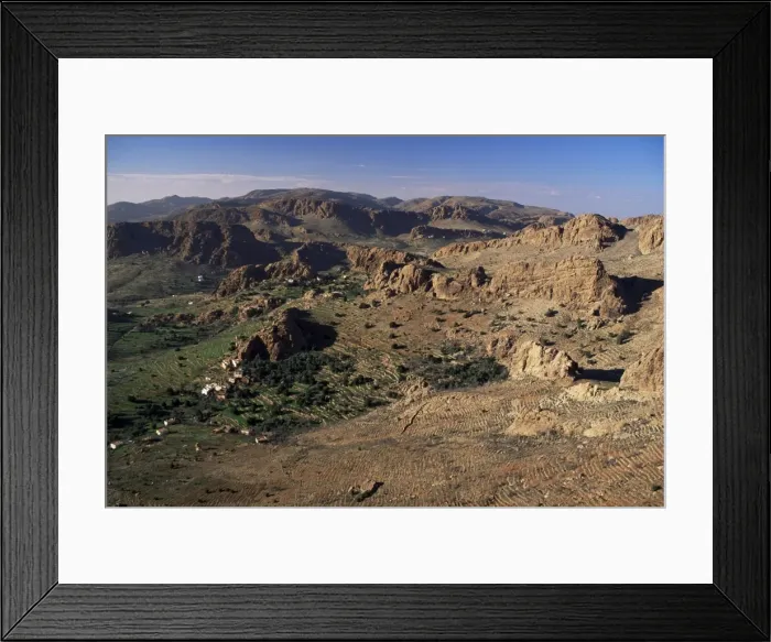 Framed Print : Hamlets and terraces in the Anti-Atlas mountains Framed Print : Hamlets and terraces in the Anti-Atlas mountains