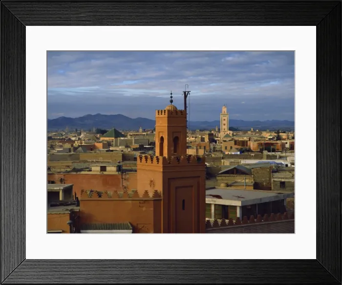 Framed Print : Skyline looking towards Middle Atlas mountain range Framed Print : Skyline looking towards Middle Atlas mountain range