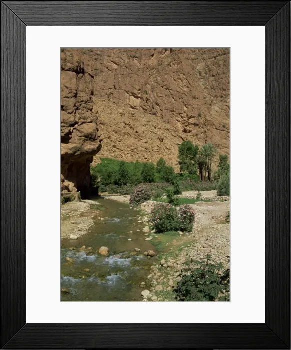 Framed Print : Small river below rock cliffs Framed Print : Small river below rock cliffs