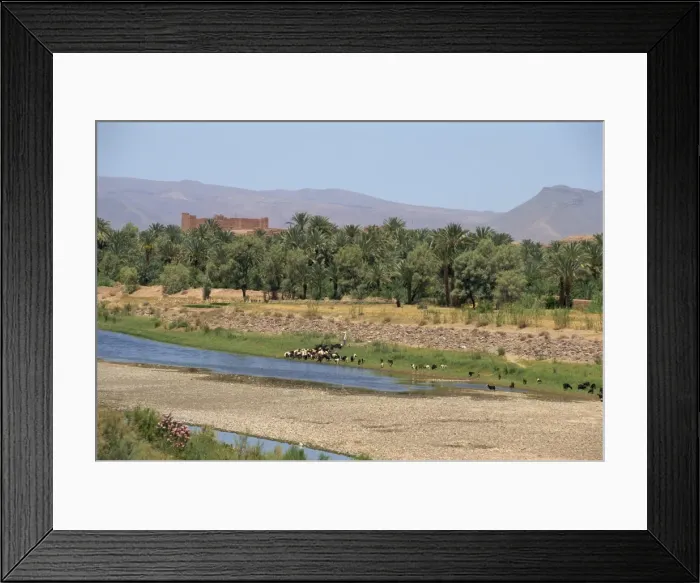 Framed Print : A river in the Draa valley Framed Print : A river in the Draa valley