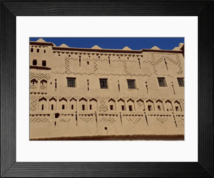 Framed Print : Exterior of decorated wall Framed Print : Exterior of decorated wall