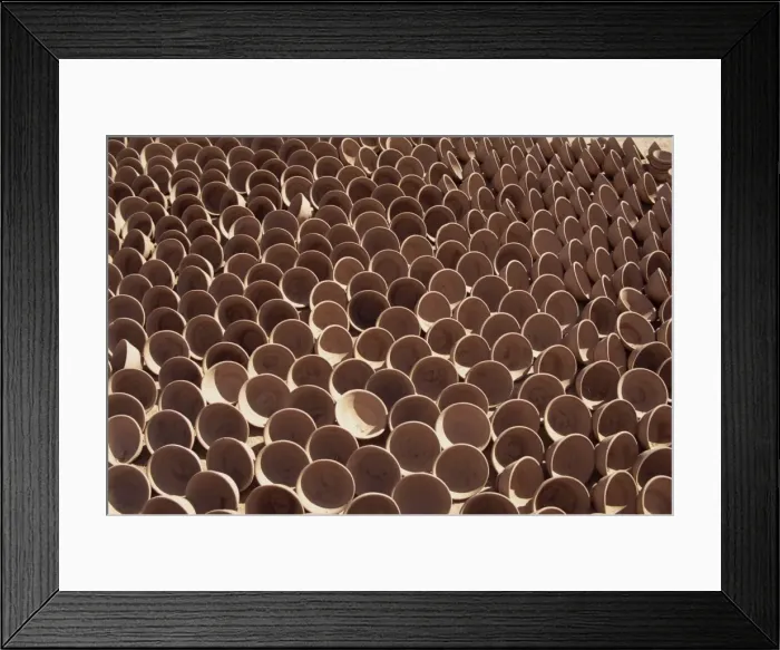 Framed Print : A large number of pots Framed Print : A large number of pots