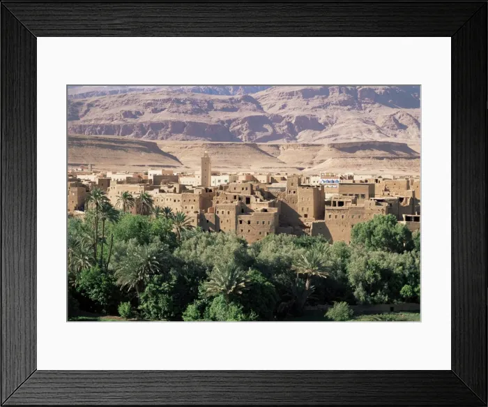 Framed Print : Kasbahs in the Draa Valley Framed Print : Kasbahs in the Draa Valley