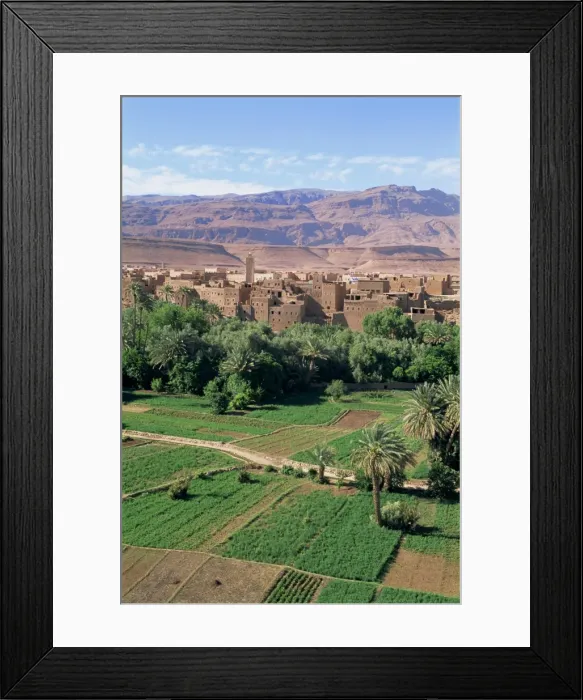 Framed Print : Aerial view over fields Framed Print : Aerial view over fields