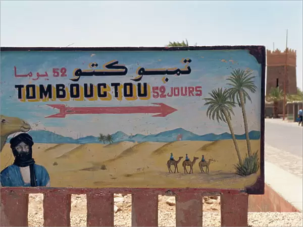 Famous sign for Tombouctou