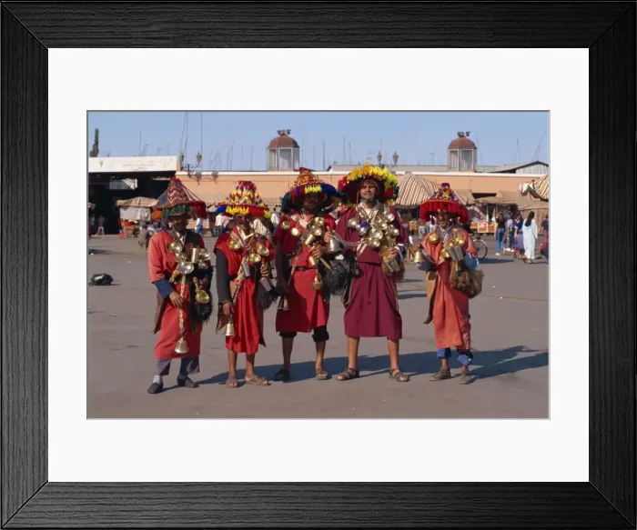 Framed Print : Watersellers on the Djemma el Fna Framed Print : Watersellers on the Djemma el Fna