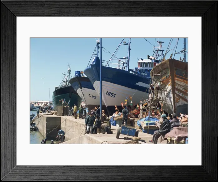 Framed Print : Boatbuilding in the fishing harbour Framed Print : Boatbuilding in the fishing harbour