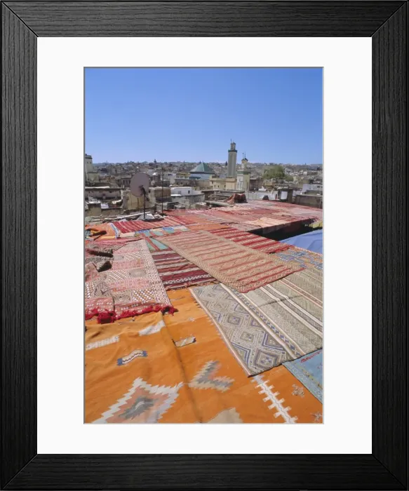 Framed Print : Carpet co-op in the Medina Framed Print : Carpet co-op in the Medina