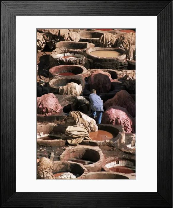 Framed Print : Tanneries, Fez Framed Print : Tanneries, Fez