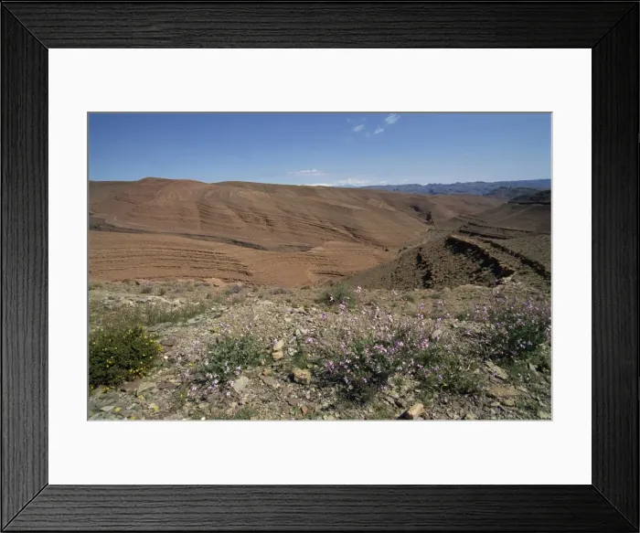 Framed Print : Arid landscape in the Draa valley between Ouarzazate and Agdz Framed Print : Arid landscape in the Draa valley between Ouarzazate and Agdz
