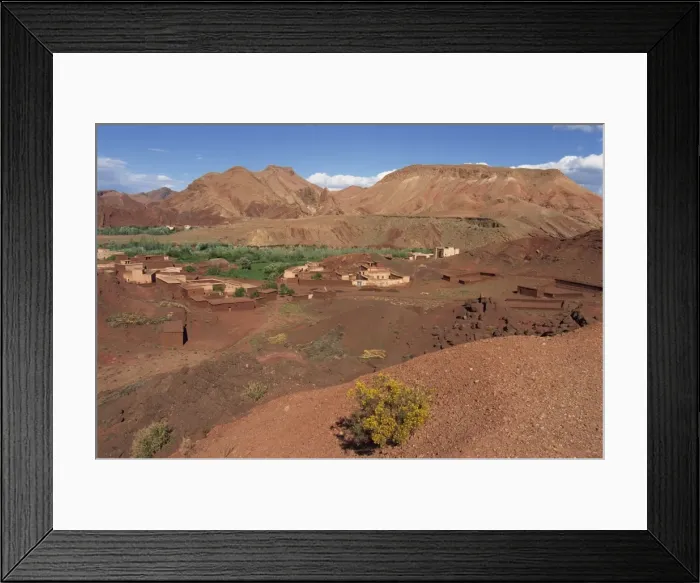 Framed Print : Oasis in arid landscape Framed Print : Oasis in arid landscape