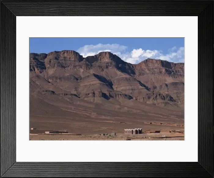 Framed Print : Atlas Mountains and arid landscape near Agdz Framed Print : Atlas Mountains and arid landscape near Agdz