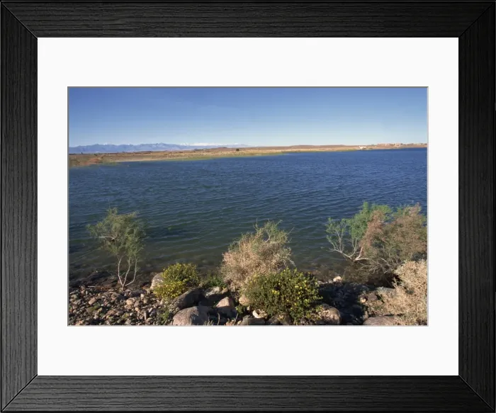 Framed Print : Dam Lake, Mansour Ed Dahbi Framed Print : Dam Lake, Mansour Ed Dahbi