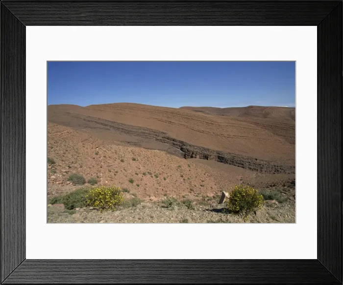 Framed Print : Arid landscape of the Draa Valley Framed Print : Arid landscape of the Draa Valley