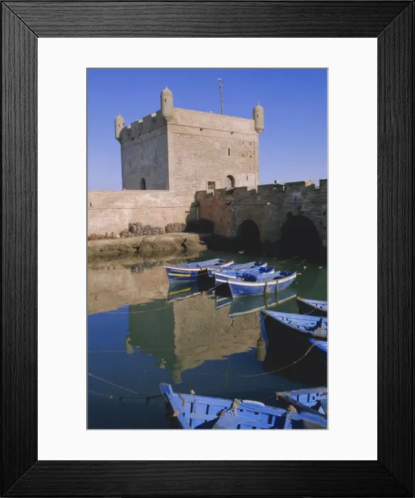 Framed Print : Fishing harbour and port skala (fort) Framed Print : Fishing harbour and port skala (fort)