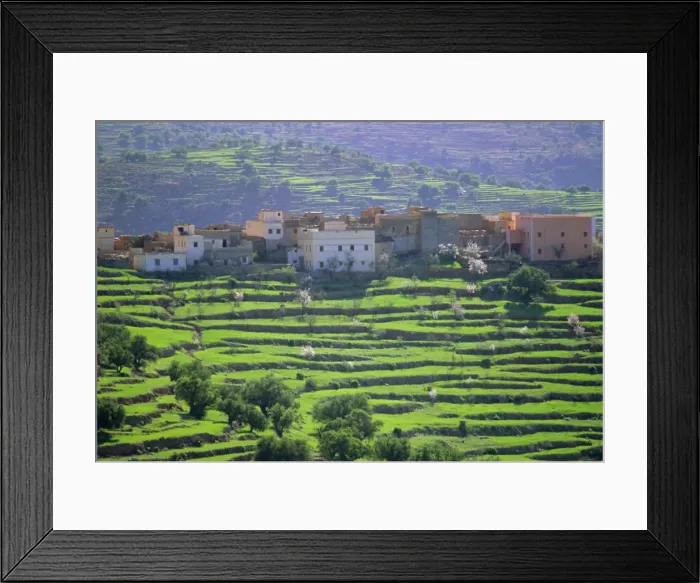 Framed Print : Terraced landscape Framed Print : Terraced landscape