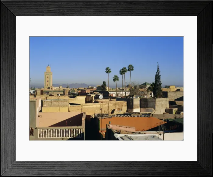 Framed Print : View over Marrakech (Marrakesh) with the High Atlas beyond Framed Print : View over Marrakech (Marrakesh) with the High Atlas beyond