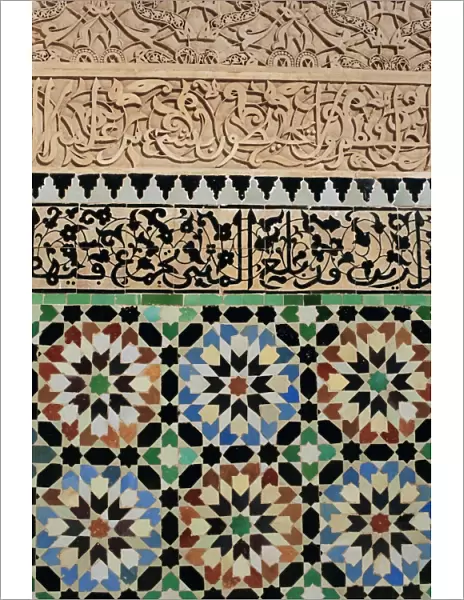 Tile and stucco decoration