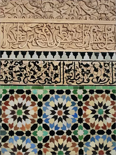 Tile and stucco decoration