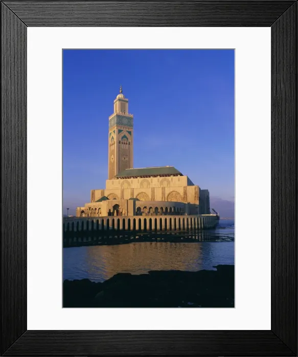 Framed Print : The new Hassan II mosque Framed Print : The new Hassan II mosque