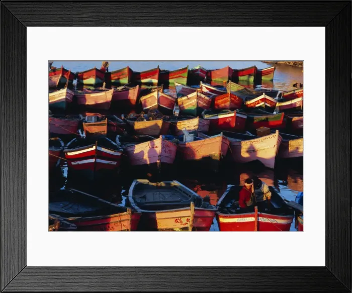 Framed Print : Boats, old Portuguese city Framed Print : Boats, old Portuguese city