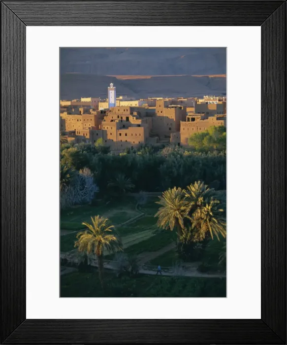 Framed Print : View over the village of Tinghir