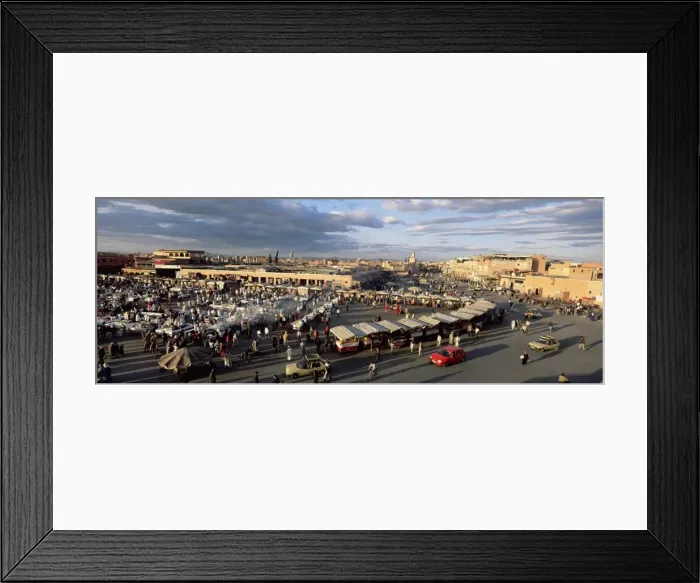 Framed Print : View over the Djemma el Fna (Place Jemmaa el Fna) Framed Print : View over the Djemma el Fna (Place Jemmaa el Fna)