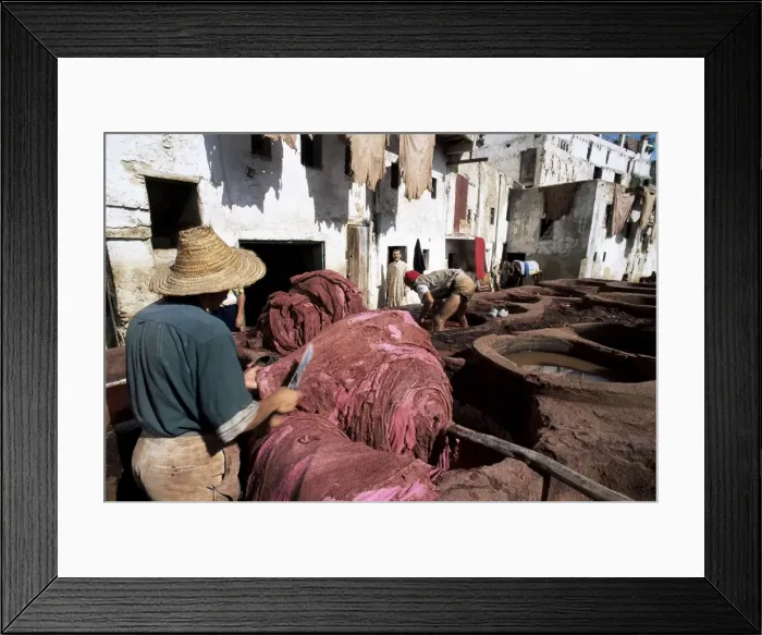 Framed Print : Dyeing vats Framed Print : Dyeing vats