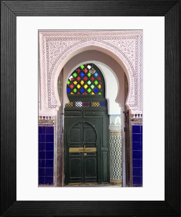 Framed Print : A door in the souks in the Medina Framed Print : A door in the souks in the Medina